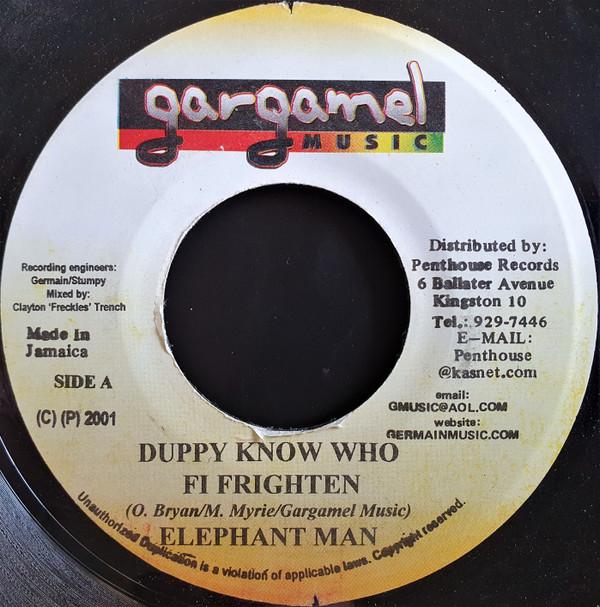 7inch Record ELEPHANT MAN - Duppy Know Who Fi Frighten NONE Gargamel Music 2001 Jamaica Reggae, Ska & Dub Used
7inch Record ELEPHANT MAN - Duppy Know Who Fi Frighten NONE Gargamel Music 2001 Jamaica Reggae, Ska & Dub Used