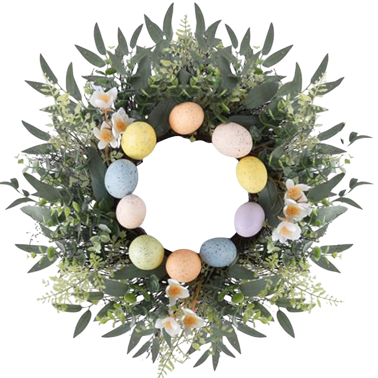 Easter Wreath With Decorative Eggs & Floral - Artificial Foliage Wreath, Festive Home Decor For Front Door, Wall, Mantel, Perfect For Easter Par One Size
Easter Wreath With Decorative Eggs & Floral - Artificial Foliage Wreath, Festive Home Decor For Front Door, Wall, Mantel, Perfect For Easter Par One Size
