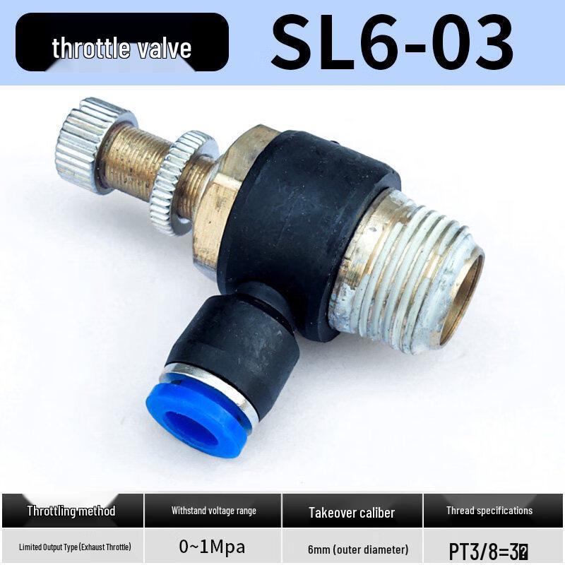 Aokewen SL6-03 Pneumatic Air Flow Control Valve
Aokewen SL6-03 Pneumatic Air Flow Control Valve