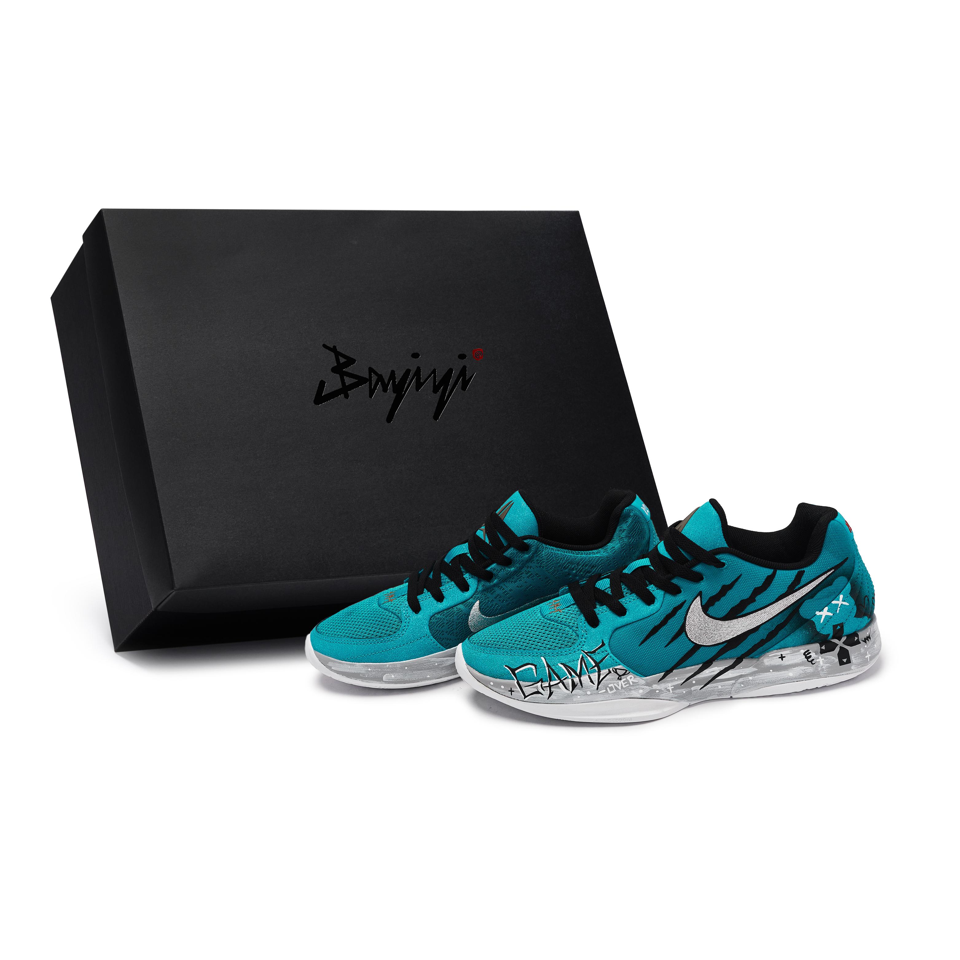 Nike Ja Morant 2 Basketball Shoes Men s Low Top Black/Blue/Silver HQ1760-400(Team80-S-BOX) 44
Nike Ja Morant 2 Basketball Shoes Men s Low Top Black/Blue/Silver HQ1760-400(Team80-S-BOX) 44