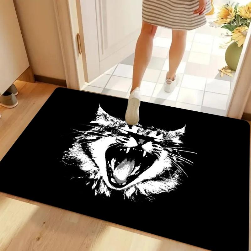 Door Mat Bold Black White Dark Cat Print Gothic Style Entrance Rug Living Room Apartment Decor Washable 40cm x 60cm
Door Mat Bold Black White Dark Cat Print Gothic Style Entrance Rug Living Room Apartment Decor Washable 40cm x 60cm