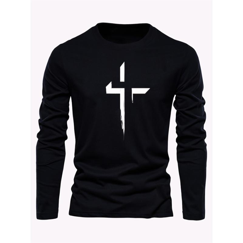 Мужская футболка большого размера свободного кроя, удобная, повседневная, спортивная, с принтом креста, с круглым вырезом и длинным рукавом L
Мужская футболка большого размера свободного кроя, удобная, повседневная, спортивная, с принтом креста, с круглым вырезом и длинным рукавом L