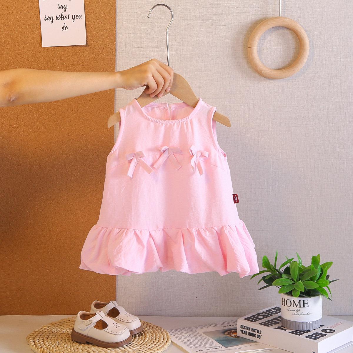 Летнее платье-майка без рукавов с кружевным бантом для девочек 2026 5 sets of 80cm-120cm розовый
Летнее платье-майка без рукавов с кружевным бантом для девочек 2026 5 sets of 80cm-120cm розовый