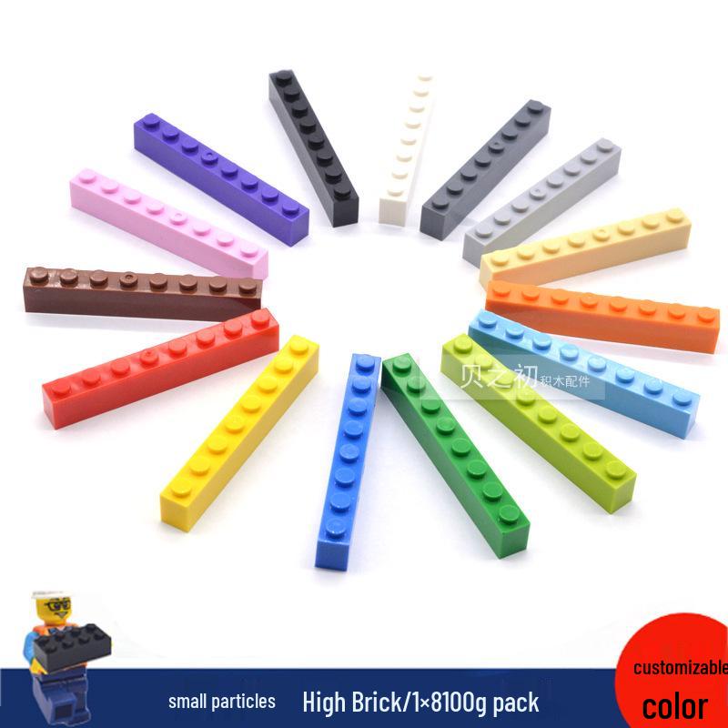 100g Creative Educational Building Blocks, Interlocking 1x8 Bricks Loose Parts, Small MOC Accessories
100g Creative Educational Building Blocks, Interlocking 1x8 Bricks Loose Parts, Small MOC Accessories