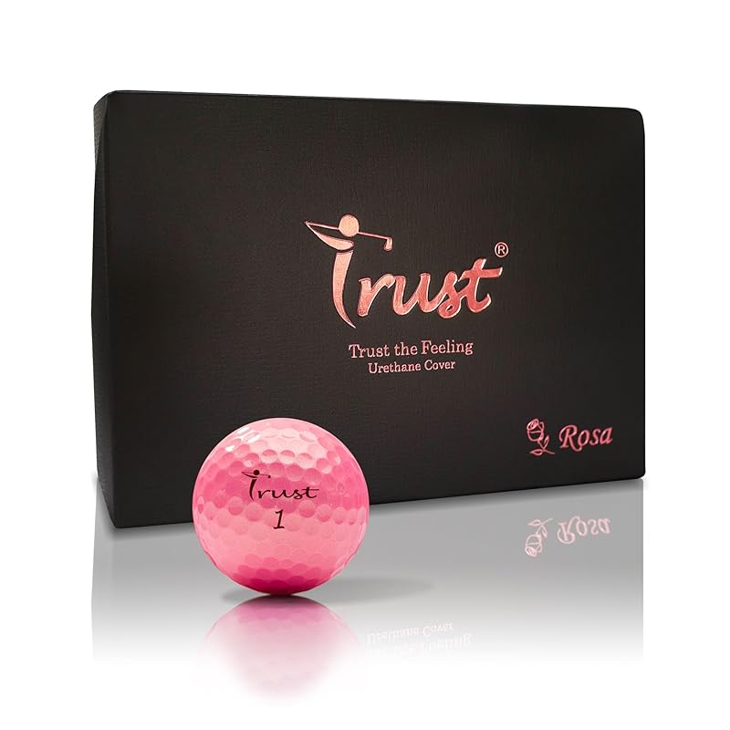 TrustTrust Golf BallNew Rosa don t cover stand out jump Doesn t bend stop Soft feel Urethane cover 3 piece dynamic core 1 dozen (12 pieces) gold pink
TrustTrust Golf BallNew Rosa don t cover stand out jump Doesn t bend stop Soft feel Urethane cover 3 piece dynamic core 1 dozen (12 pieces) gold pink