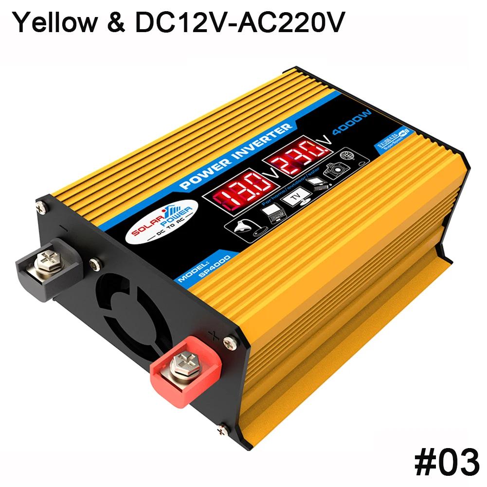 Автоматический ЖК-дисплей Автомобильный инвертор питания преобразователь зарядное устройство 4000 Вт 12 В в 220 В/110 В Двойной USB трансформатор напряжения Модифицированные аксессуары
Автоматический ЖК-дисплей Автомобильный инвертор питания преобразователь зарядное устройство 4000 Вт 12 В в 220 В/110 В Двойной USB трансформатор напряжения Модифицированные аксессуары