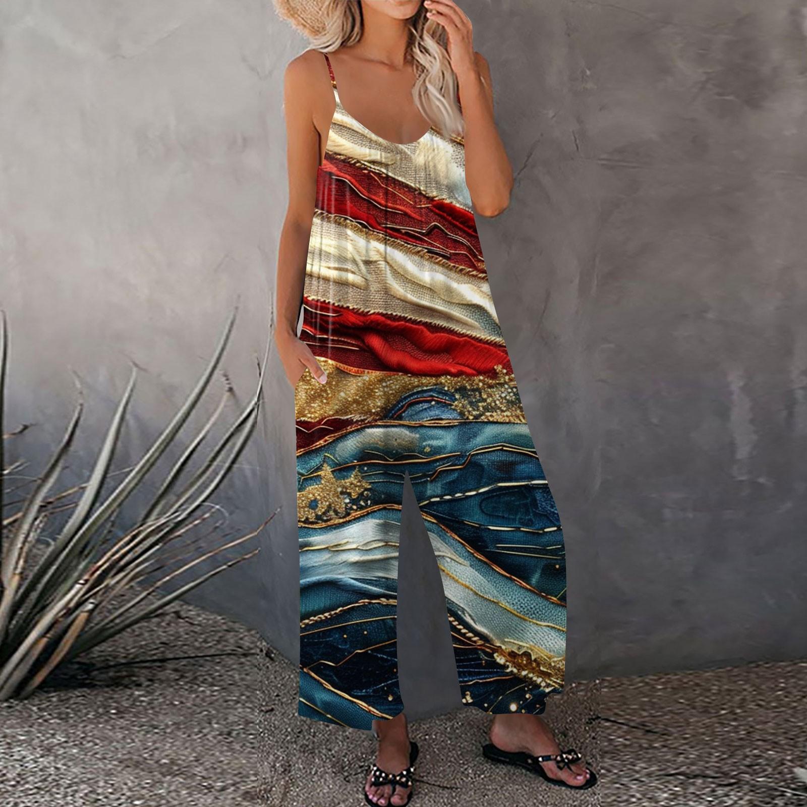 Женский комбинезон с принтом, повседневный свободный комбинезон с регулируемыми подтяжками XL винный
Женский комбинезон с принтом, повседневный свободный комбинезон с регулируемыми подтяжками XL винный