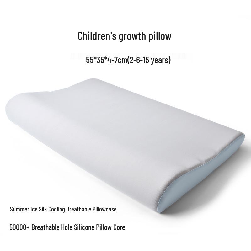 Infant Multi-Use Pillow with Food-Grade Silicone Core & Ice Silk Pillowcase for Neck Support and Sleep Aid 55x35x4-7cm
Infant Multi-Use Pillow with Food-Grade Silicone Core & Ice Silk Pillowcase for Neck Support and Sleep Aid 55x35x4-7cm