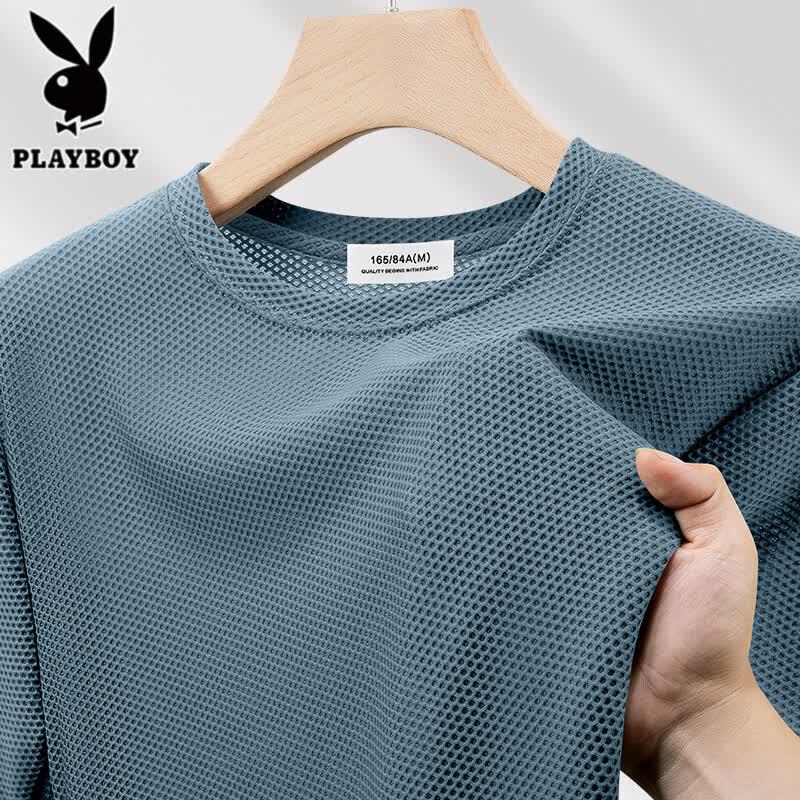 Мужская сетчатая быстросохнущая футболка с коротким рукавом PLAYBOY M
Мужская сетчатая быстросохнущая футболка с коротким рукавом PLAYBOY M