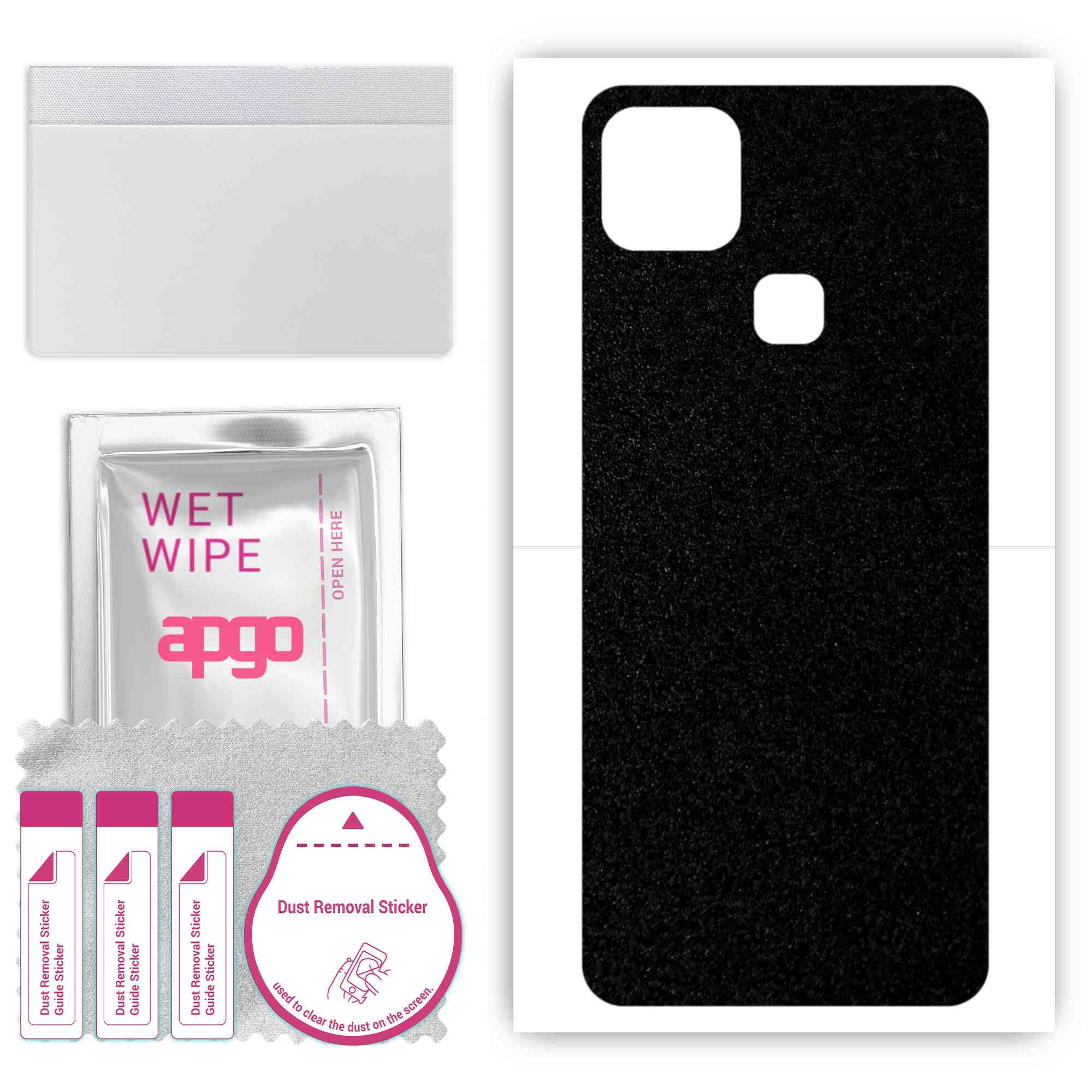 apgo Protective Skin Sticker for the back compatible with Infinix Hot 10i, Wrap Film, Foil, Vinyl - Pattern Matte Black
apgo Protective Skin Sticker for the back compatible with Infinix Hot 10i, Wrap Film, Foil, Vinyl - Pattern Matte Black