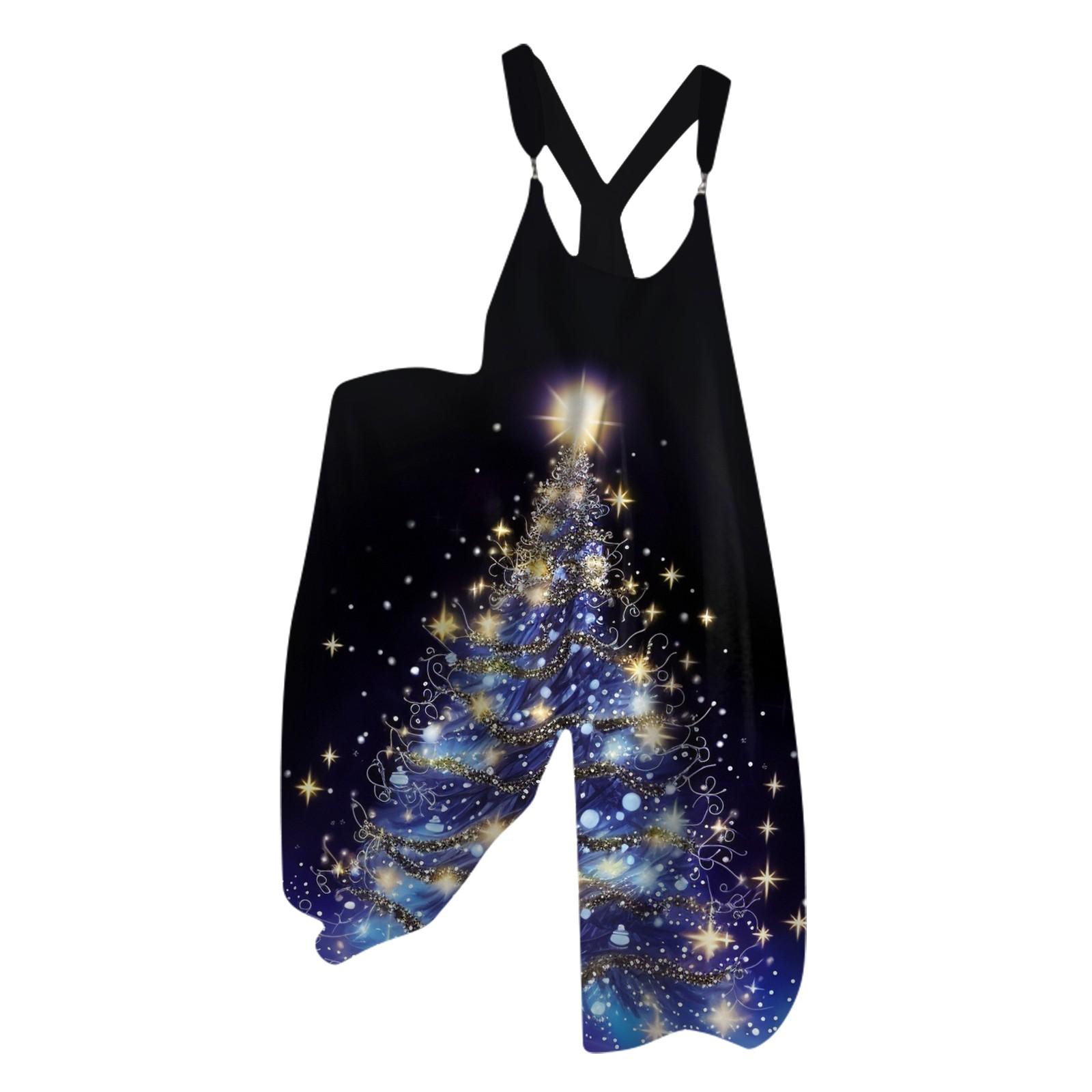 Женский рождественский комбинезон Small Fresh Star Christmas Tree Print Retro Jumpsuit XL синий
Женский рождественский комбинезон Small Fresh Star Christmas Tree Print Retro Jumpsuit XL синий