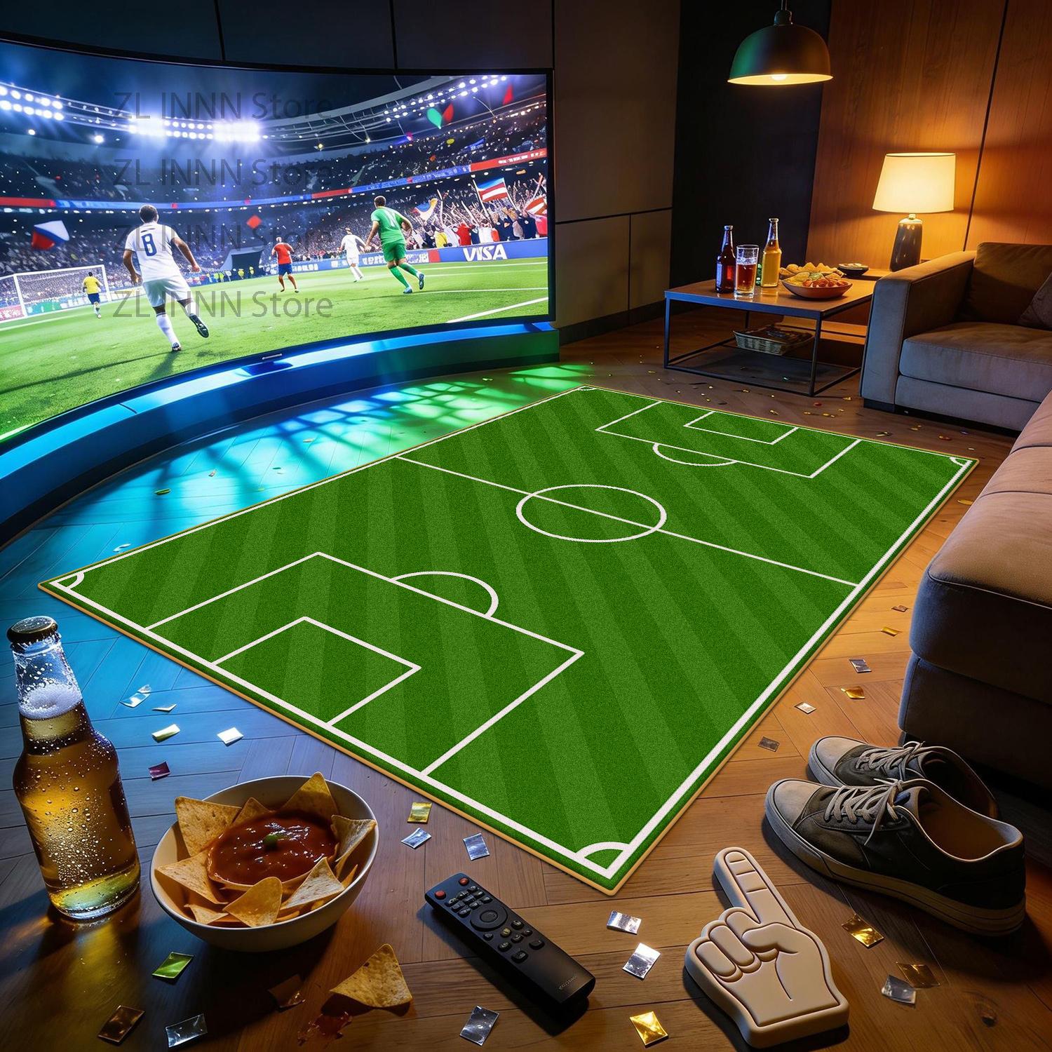 Soccer Field Large Area Sports Theme Rugs Decoration Home Living Room Fluffy Soft Carpet 200×300 Bedroom Game Pitch Mat Kids 60x90cm
Soccer Field Large Area Sports Theme Rugs Decoration Home Living Room Fluffy Soft Carpet 200×300 Bedroom Game Pitch Mat Kids 60x90cm