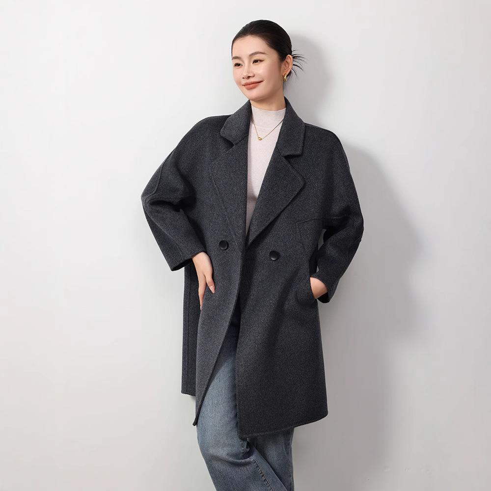 Women s Mid-Length Double-Sided Wool Coat - 100% Wool, Loose Fit, Autumn/Winter, High-End Casual Suit S (90-120 lbs)
Women s Mid-Length Double-Sided Wool Coat - 100% Wool, Loose Fit, Autumn/Winter, High-End Casual Suit S (90-120 lbs)