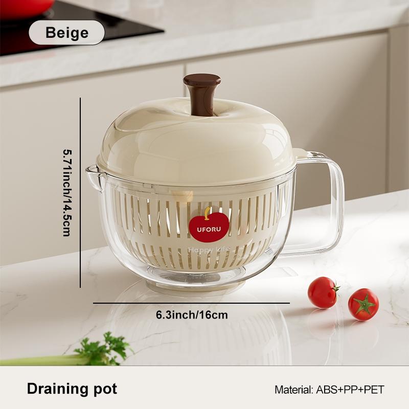 Joined Large Salad Spinner with Drain, Bowl, and Colander - Quick and Easy Multi-Use Lettuce Spinner, Vegetable Dryer, Fruit Was білий
Joined Large Salad Spinner with Drain, Bowl, and Colander - Quick and Easy Multi-Use Lettuce Spinner, Vegetable Dryer, Fruit Was білий