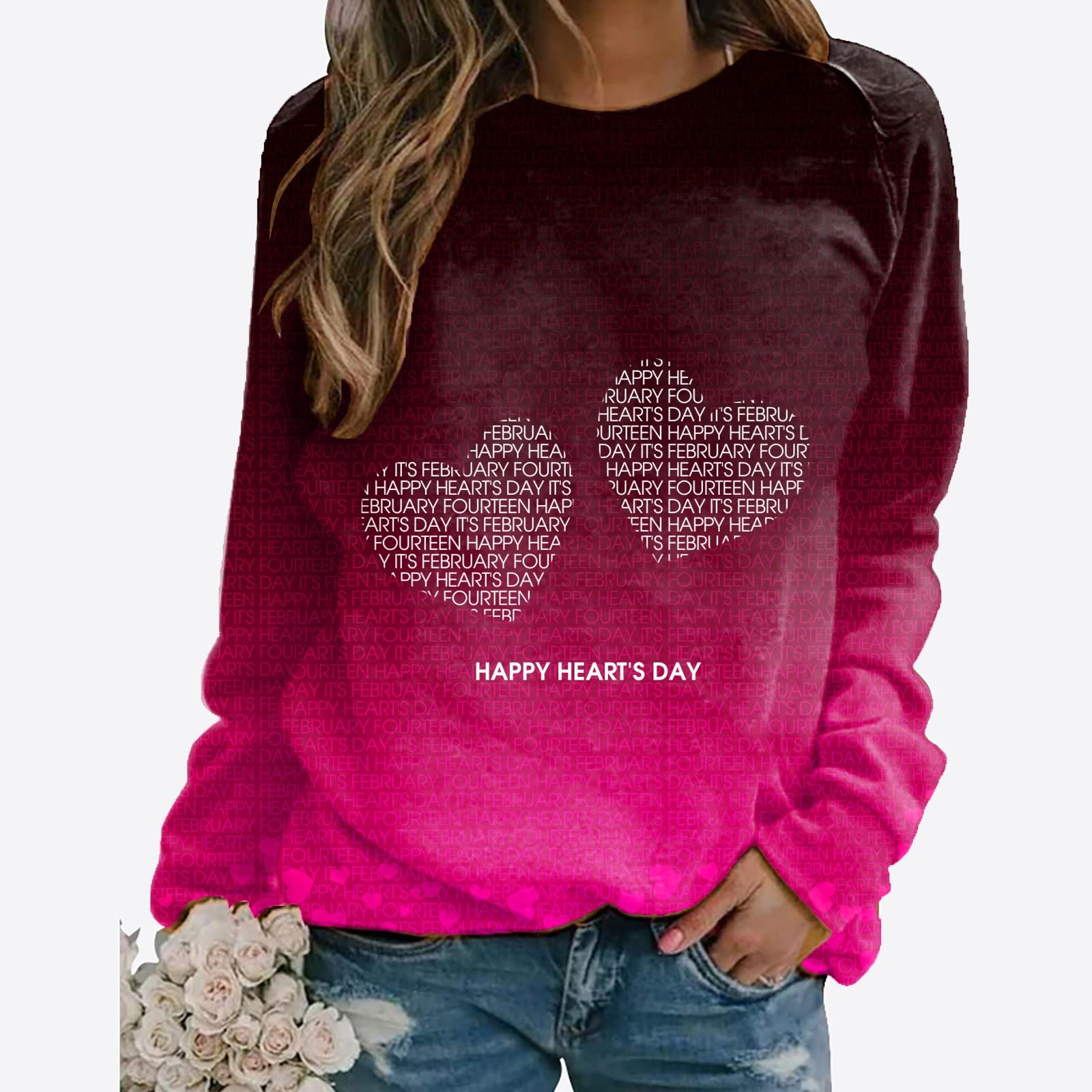 Women s Fashion Casual 3D Fun Love Print Round Neck Sweater Loose Sports Tops Pullover M фіолетовий
Women s Fashion Casual 3D Fun Love Print Round Neck Sweater Loose Sports Tops Pullover M фіолетовий