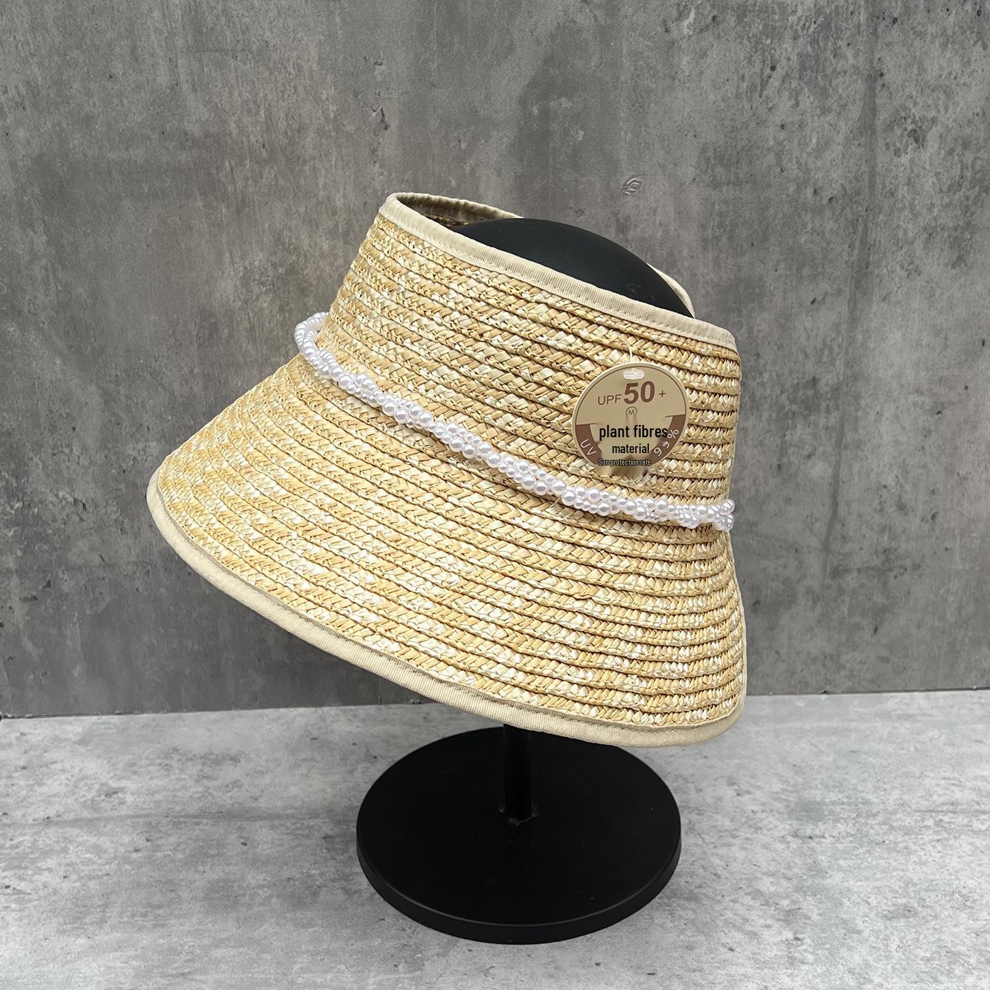 Elegant Women s Pearl-Trimmed Wheat Straw Sun Hat - Wide Brim for Summer Sun Protection M (56-58cm)
Elegant Women s Pearl-Trimmed Wheat Straw Sun Hat - Wide Brim for Summer Sun Protection M (56-58cm)