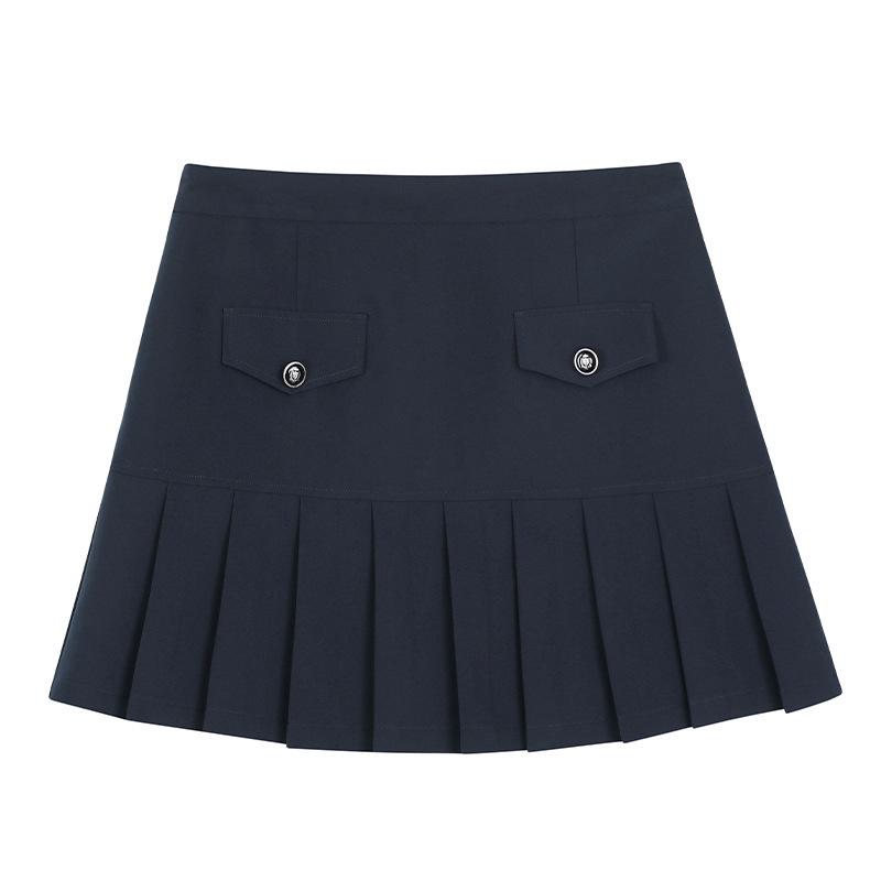 Women s Blue Preppy Pleated A-Line Midi Skirt with High Waist and Decorative Pockets - Plus Size, Summer Style 2XL (recommended 140-160 jin)
Women s Blue Preppy Pleated A-Line Midi Skirt with High Waist and Decorative Pockets - Plus Size, Summer Style 2XL (recommended 140-160 jin)