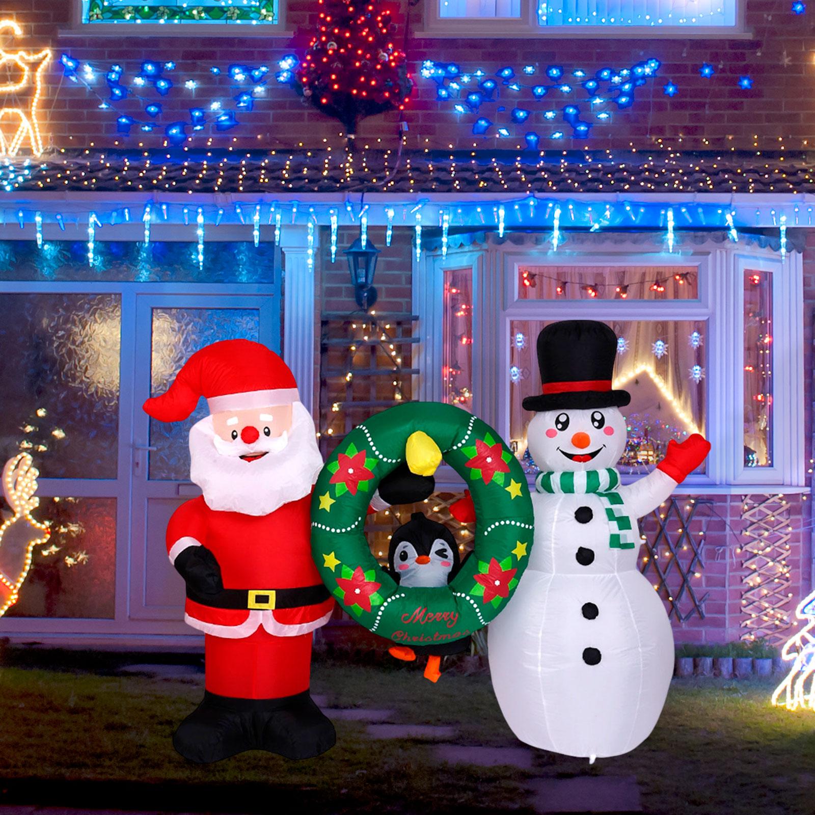 Large Inflatable Santa Christmas Decorations Outdoor LED Snowman Penguin Polyester Ornament for Winter Yard Party
Large Inflatable Santa Christmas Decorations Outdoor LED Snowman Penguin Polyester Ornament for Winter Yard Party