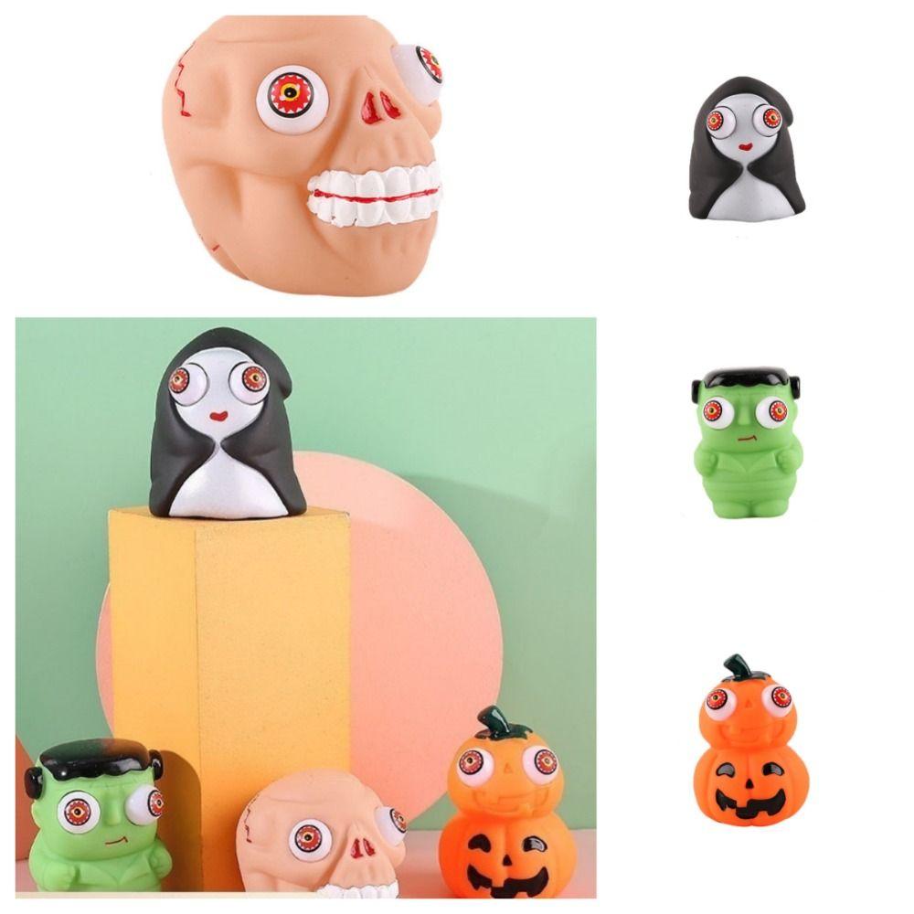Relief Stress Pumpkin Ghost Head Squeeze toy Slow Rebound Halloween Eye-popping Toy Adult Gifts D
Relief Stress Pumpkin Ghost Head Squeeze toy Slow Rebound Halloween Eye-popping Toy Adult Gifts D