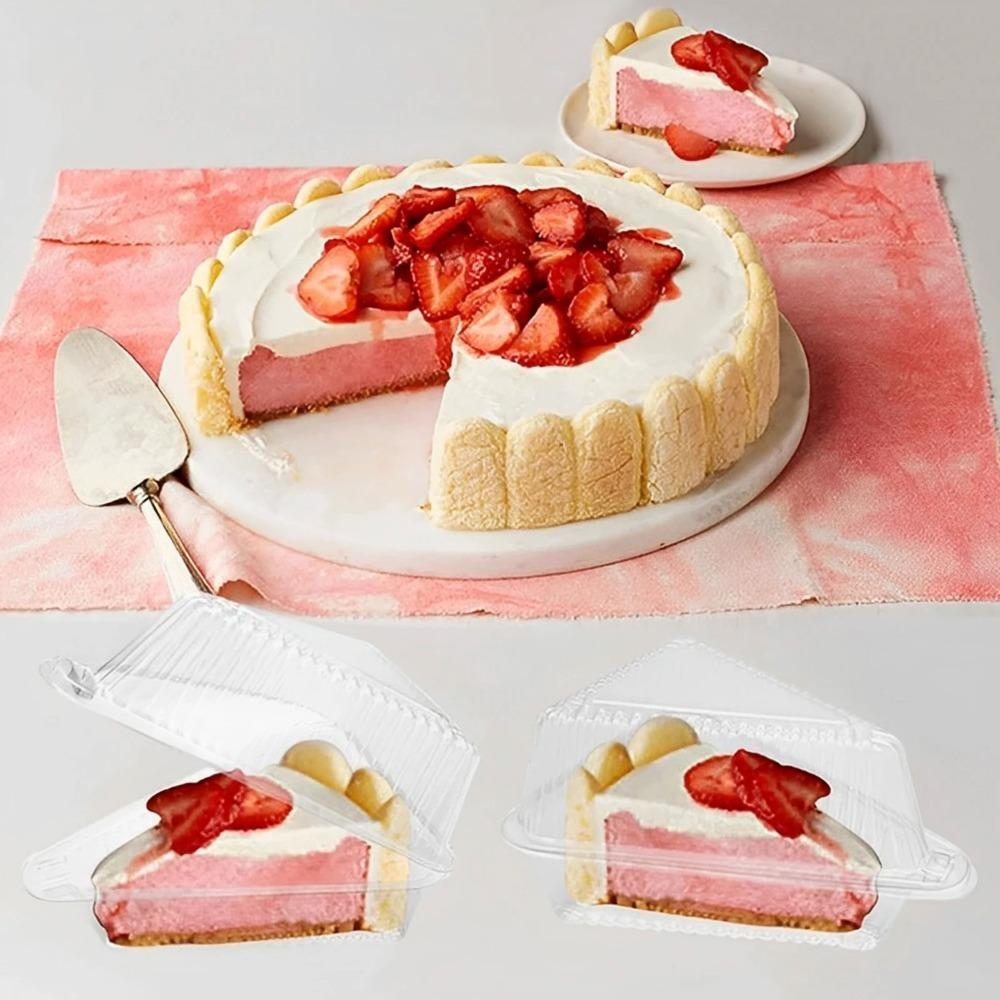 50pcs Triangular Cake Slice Boxes Clear Cheesecake Take Out Box Sandwich Packing Box Party
50pcs Triangular Cake Slice Boxes Clear Cheesecake Take Out Box Sandwich Packing Box Party