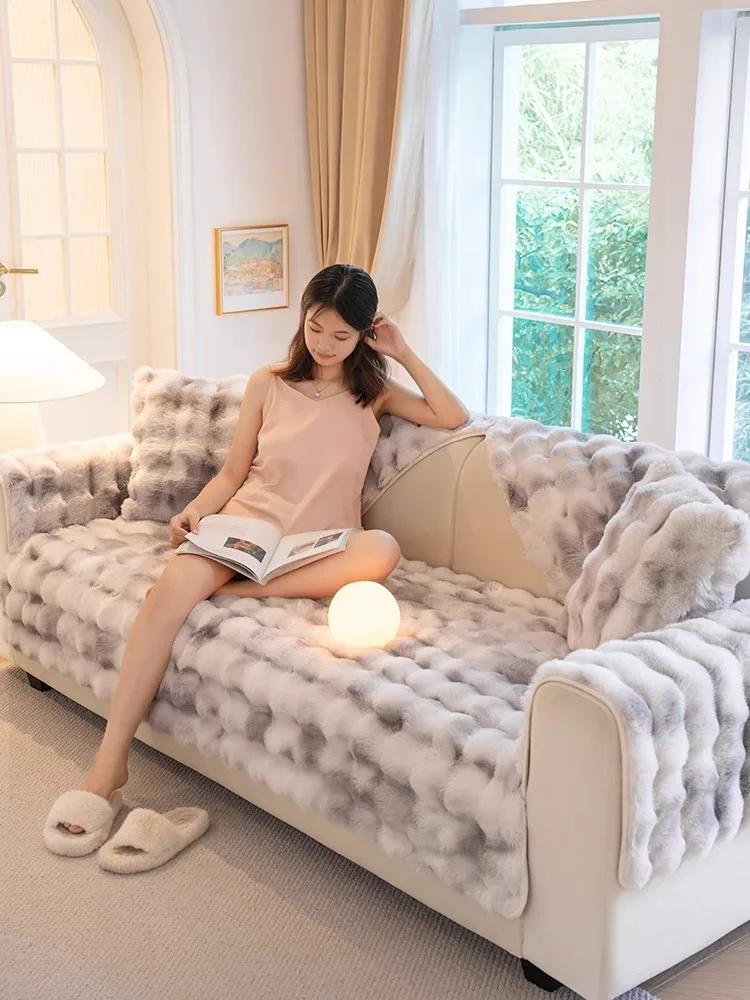 Imitation Rabbit Plush Sofa Cushion Season Universal Winter Cushion Anti Slip Thick Winter Sofa Towel Cover Cloth Living Room 70x70cm 1pcs
Imitation Rabbit Plush Sofa Cushion Season Universal Winter Cushion Anti Slip Thick Winter Sofa Towel Cover Cloth Living Room 70x70cm 1pcs
