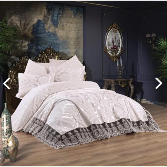 Свадебный комплект Başak из 9 предметов/комплект приданого из французского кружева, комплект кружевного покрывала
Свадебный комплект Başak из 9 предметов/комплект приданого из французского кружева, комплект кружевного покрывала