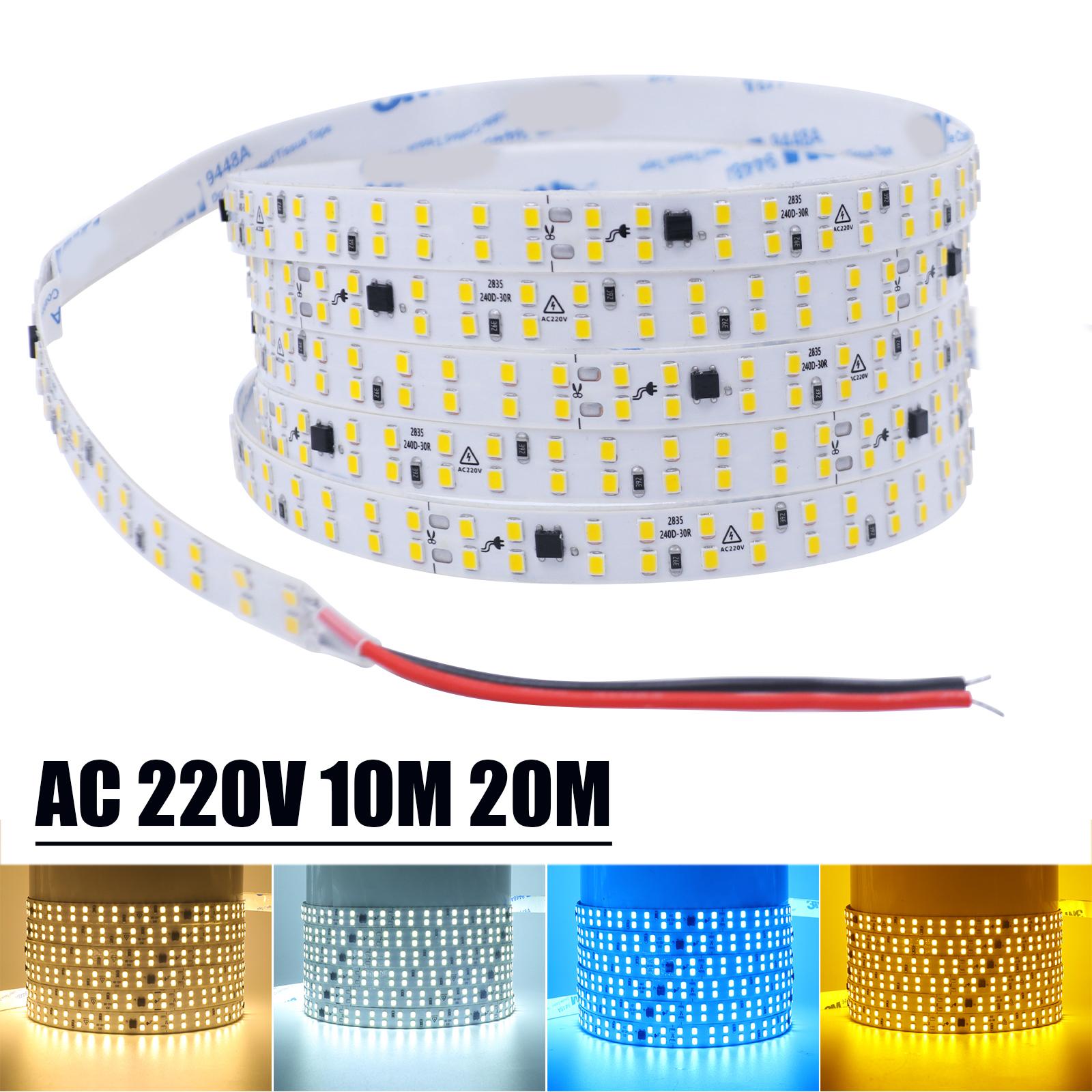 10M 20M/Roll AC 220V 240V LED Strip 240Leds/M 3000K 4000K 6000K Ice Blue/Yellow Home Decoration Flexible Ribbon Rope Tape Light 10M белый
10M 20M/Roll AC 220V 240V LED Strip 240Leds/M 3000K 4000K 6000K Ice Blue/Yellow Home Decoration Flexible Ribbon Rope Tape Light 10M белый