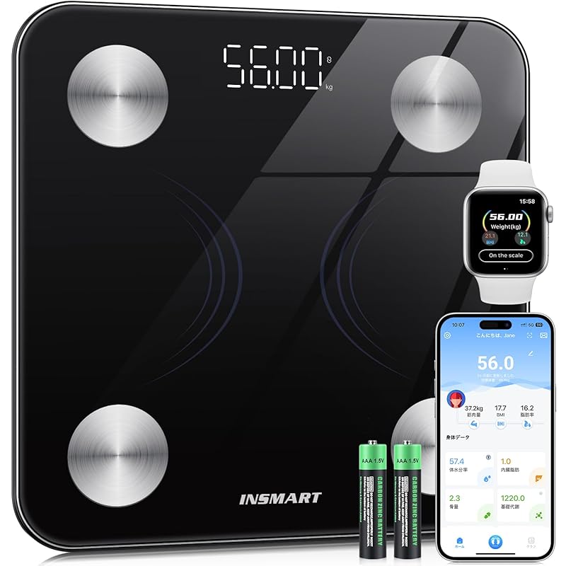 INSMART (weight Body composition analyzer) 16 items can be measured weight scale Smartphone linked App compatible 2 years quality guarantee Popularity
INSMART (weight Body composition analyzer) 16 items can be measured weight scale Smartphone linked App compatible 2 years quality guarantee Popularity