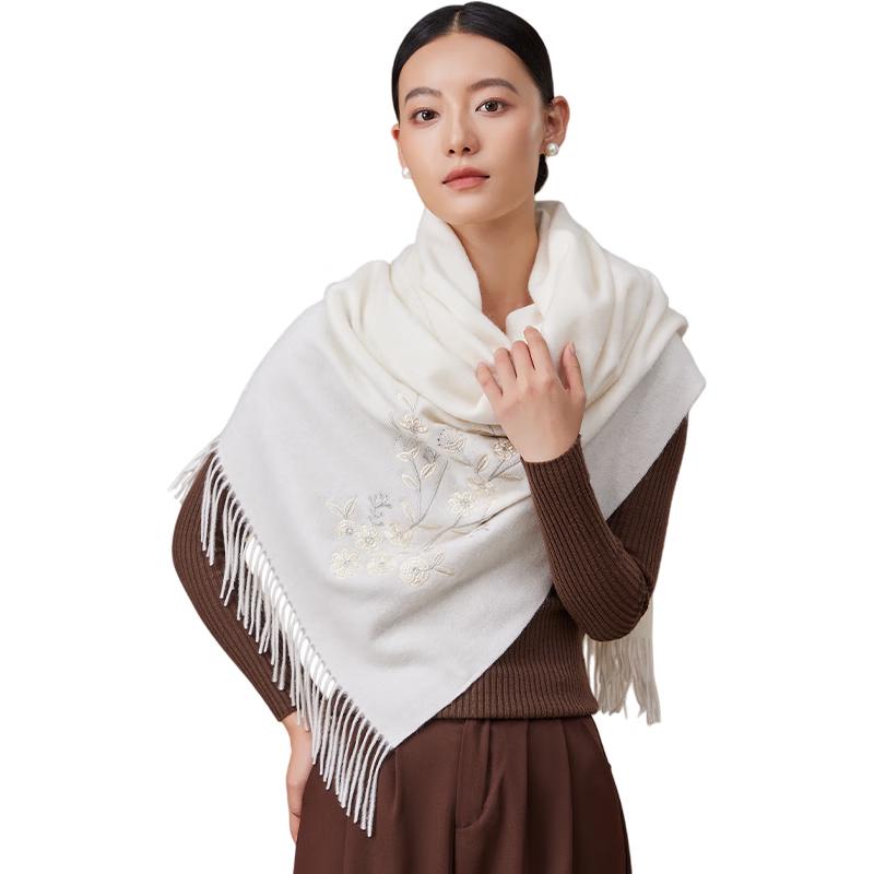 Shanghai Story 100% Wool Embroidered Scarf Shawl 200x70cm (with fringe)
Shanghai Story 100% Wool Embroidered Scarf Shawl 200x70cm (with fringe)
