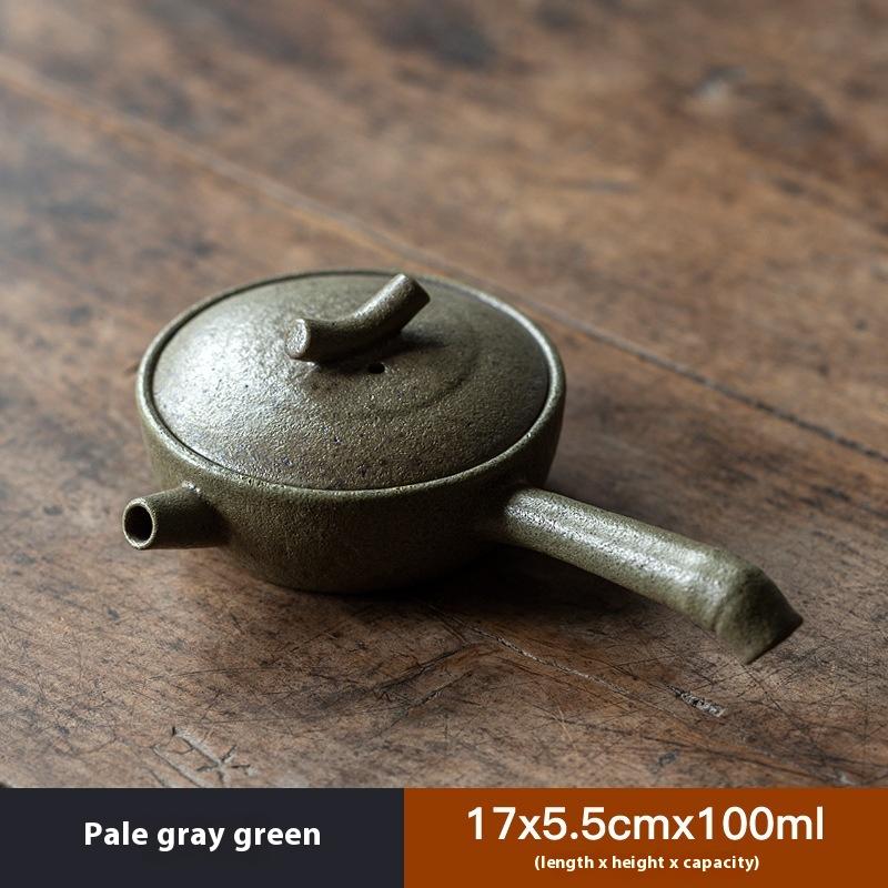 Coarse Pottery Retro Side Handle Pot Teapot Ceramic Tea Maker Single Pot Household Teapot Kung Fu Tea Infuser Tea Kettle
Coarse Pottery Retro Side Handle Pot Teapot Ceramic Tea Maker Single Pot Household Teapot Kung Fu Tea Infuser Tea Kettle
