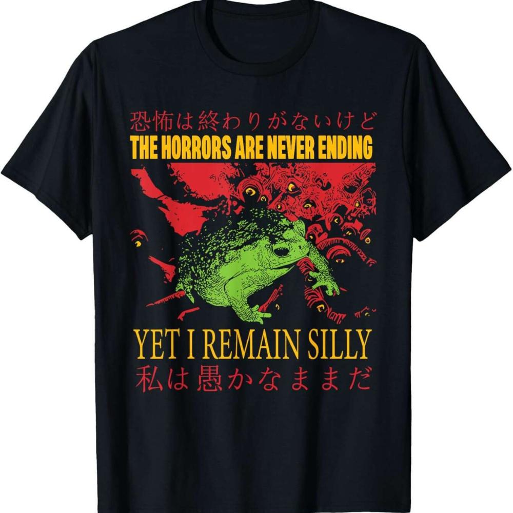 2026 New Silly Horror Never Ends Japanese Frog Print Fashion Street Fashion for Unisex and Women Loose Crew Neck Versatile Top S
2026 New Silly Horror Never Ends Japanese Frog Print Fashion Street Fashion for Unisex and Women Loose Crew Neck Versatile Top S