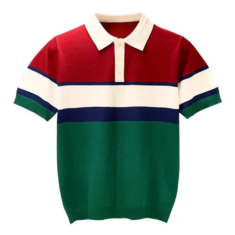 Мужская летняя хлопковая полосатая рубашка поло 3XL зелёный
Мужская летняя хлопковая полосатая рубашка поло 3XL зелёный