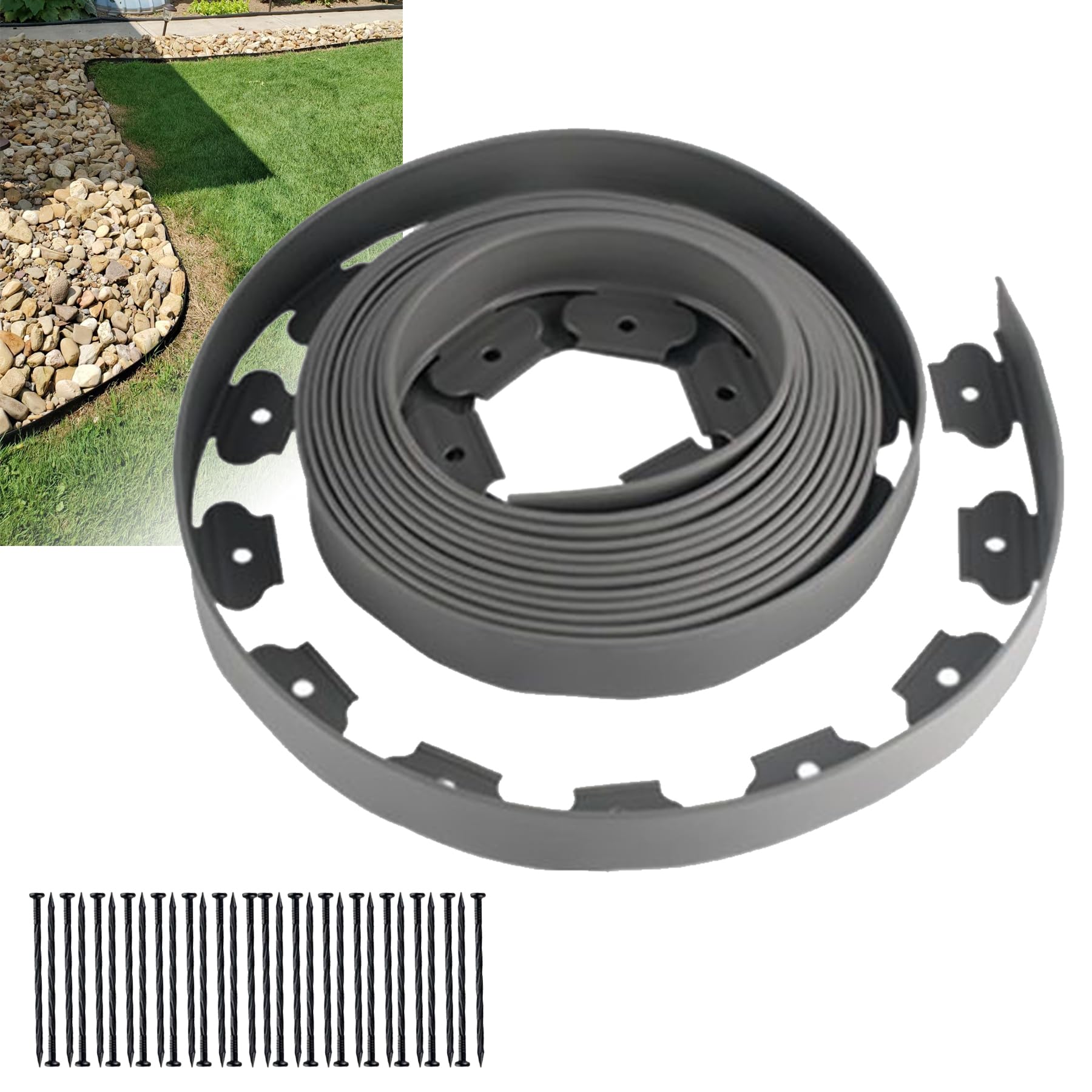 Garden Edge Fence, Soil Retaining Sheet, Gardening Sheet, Flowerbed, Lawn, Root Barrier, Boundary Fence, Fixing Pins, Cuttable, Gardening, DIY, Soil a
Garden Edge Fence, Soil Retaining Sheet, Gardening Sheet, Flowerbed, Lawn, Root Barrier, Boundary Fence, Fixing Pins, Cuttable, Gardening, DIY, Soil a