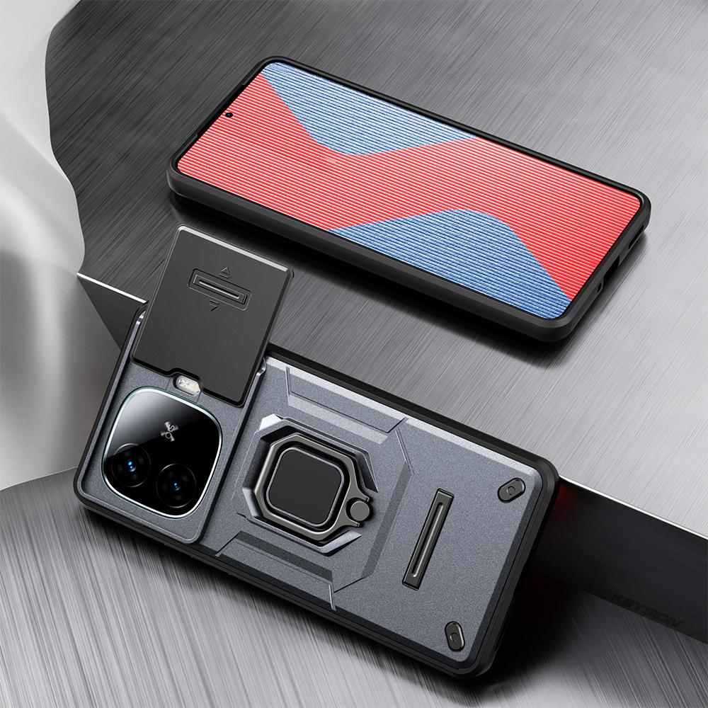 Противоударный чехол KEYSION для IQOO Z9 5G Z9 Turbo Slide Push Pull, защитное кольцо для объектива камеры, чехол для телефона для IQOO Z9 Turbo 5G for IQOO Z9 Turbo серый
Противоударный чехол KEYSION для IQOO Z9 5G Z9 Turbo Slide Push Pull, защитное кольцо для объектива камеры, чехол для телефона для IQOO Z9 Turbo 5G for IQOO Z9 Turbo серый