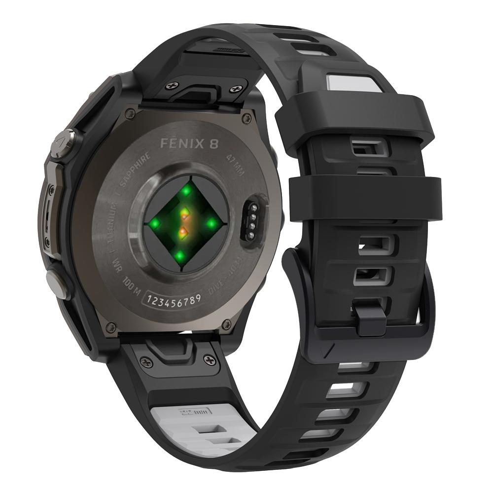 QuickFit 26мм 22мм для Fenix 8 51/47мм Двухцветный силиконовый ремешок для Garmin Fenix 7X 7 Pro 6X 6Pro 5X 5 Plus Epix Pro Enduro3 Ремешок QuickFit 22mm черный серый
QuickFit 26мм 22мм для Fenix 8 51/47мм Двухцветный силиконовый ремешок для Garmin Fenix 7X 7 Pro 6X 6Pro 5X 5 Plus Epix Pro Enduro3 Ремешок QuickFit 22mm черный серый
