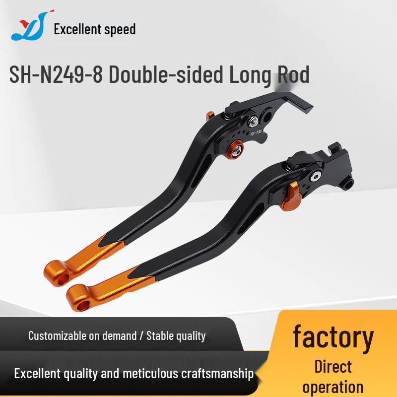 SH-N249-8 Dual-Sided Long Lever for Aluminum Alloy Motorcycle Brake Clutch Handlebar. Yu Shan Speed
SH-N249-8 Dual-Sided Long Lever for Aluminum Alloy Motorcycle Brake Clutch Handlebar. Yu Shan Speed