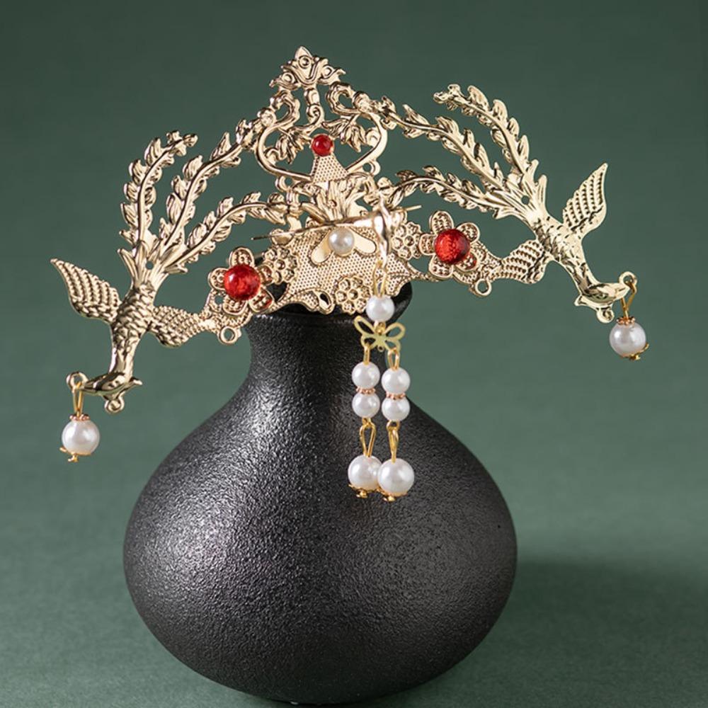 Wedding Tiara Hanfu Hair Crown Bride Coronet Bridal Headwear Vintage Pearl Tassel Hairpin Women Style 1
Wedding Tiara Hanfu Hair Crown Bride Coronet Bridal Headwear Vintage Pearl Tassel Hairpin Women Style 1