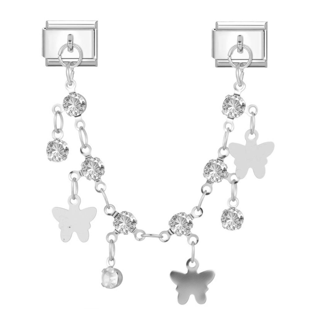 Double Chain Bracelet Charms Fit 9mm Bracelet Stainless Steel Charm Italian Links DIY Making Spliceable Charm Bracelet Link
Double Chain Bracelet Charms Fit 9mm Bracelet Stainless Steel Charm Italian Links DIY Making Spliceable Charm Bracelet Link