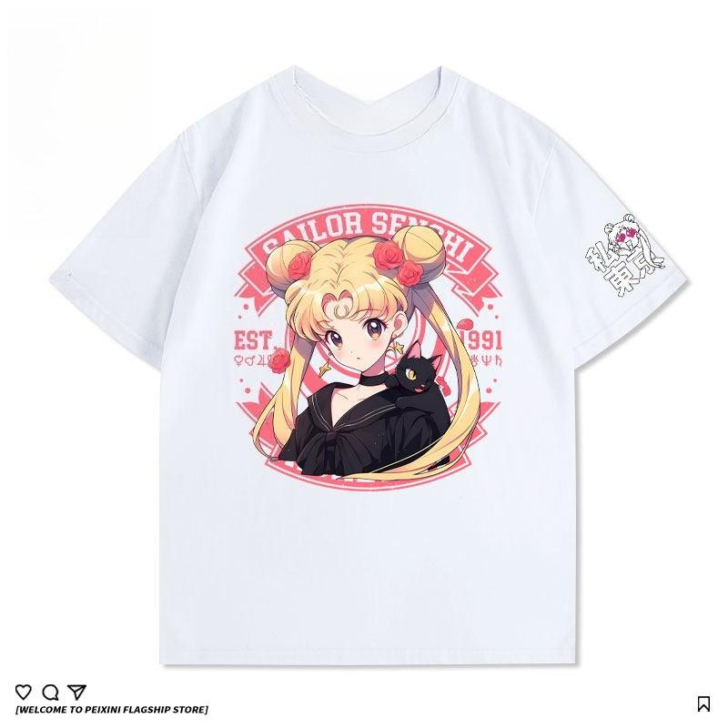 New Sailor Moon Aqua Ice Anime and Cartoon Accessories for Shortsleeved Tops Cute Couplestyle Shortsleeved Tshirts With 3XL
New Sailor Moon Aqua Ice Anime and Cartoon Accessories for Shortsleeved Tops Cute Couplestyle Shortsleeved Tshirts With 3XL
