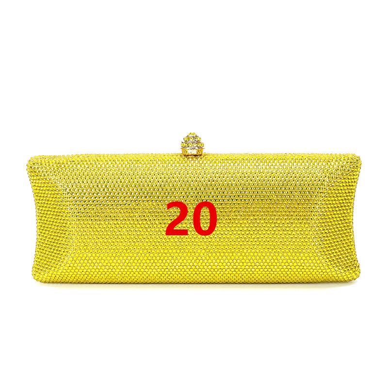 16 Colors Crystal Evening Clutch Orange/Pink Dazzling Lady Silver/Gold Wedding Purse Blue Crystal Bags Women s Shoulder Handbags 22cmX10cmX5cm
16 Colors Crystal Evening Clutch Orange/Pink Dazzling Lady Silver/Gold Wedding Purse Blue Crystal Bags Women s Shoulder Handbags 22cmX10cmX5cm