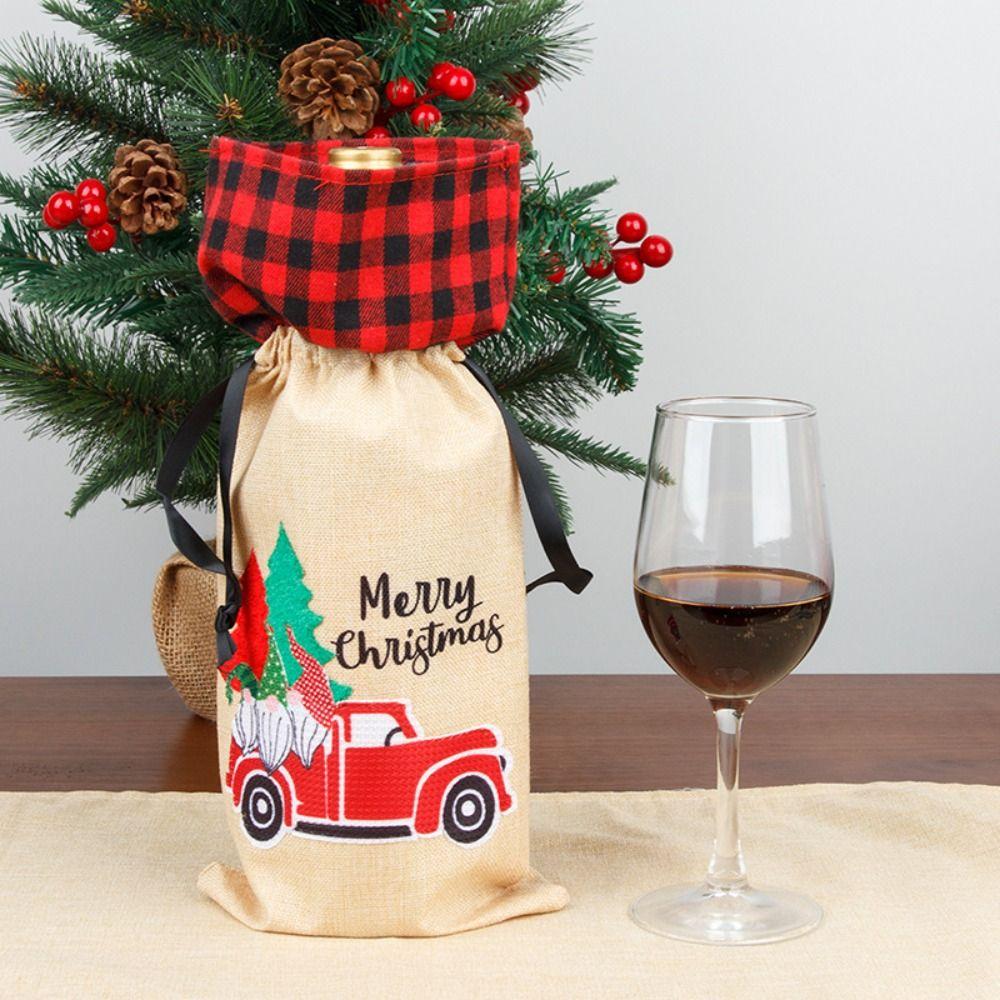 Letter Christmas Bottle Cover Drawstring Wine Pouch Gifts Portable Wine Bottle Set Party Favors Style 1
Letter Christmas Bottle Cover Drawstring Wine Pouch Gifts Portable Wine Bottle Set Party Favors Style 1