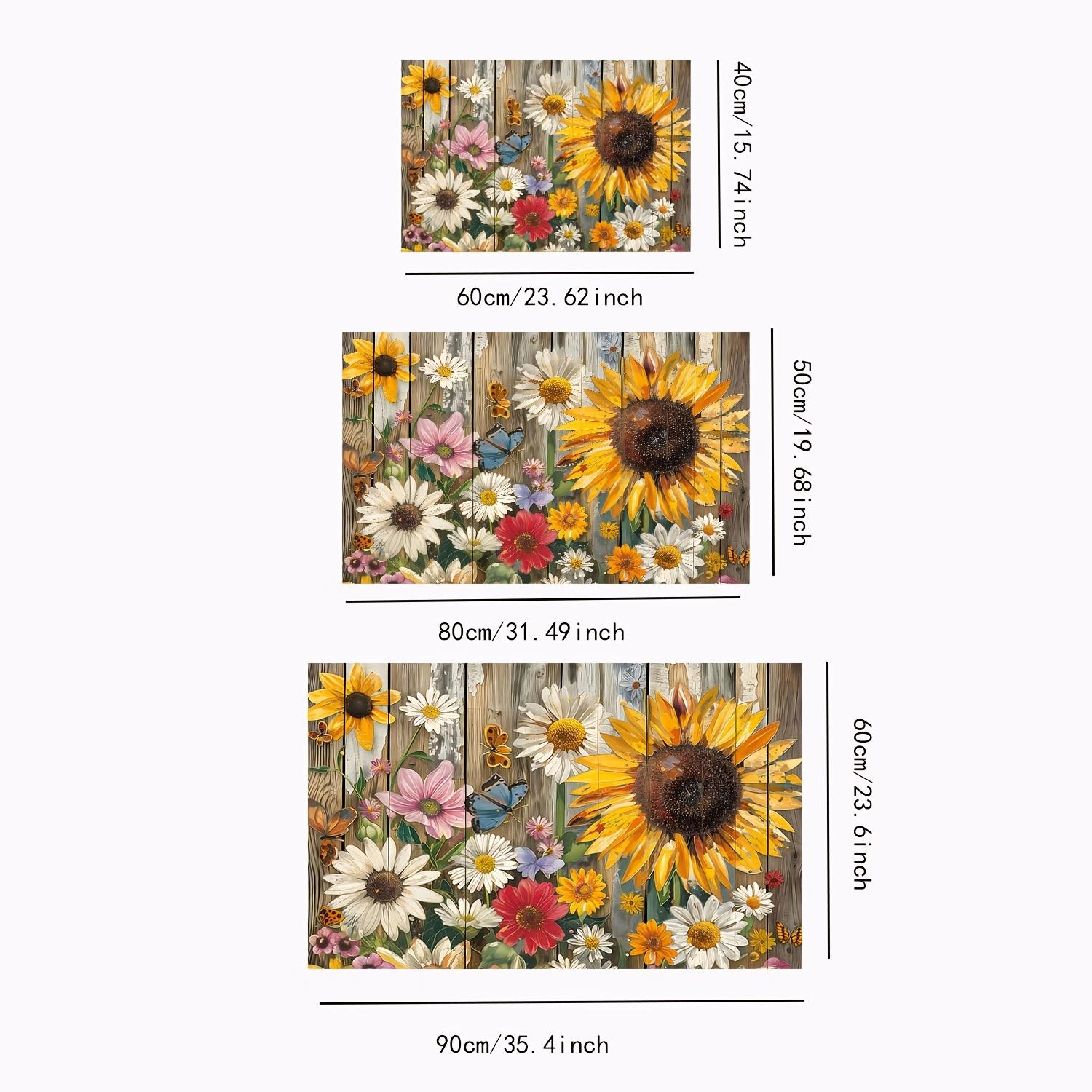 Garden Carpet Sunshine Sunflower Floor Mat Doormat Welcome Mat Outdoor Carpet Living Room Carpet Rug For Bedroom Home Dec 40X60CM (1.3X2FT
Garden Carpet Sunshine Sunflower Floor Mat Doormat Welcome Mat Outdoor Carpet Living Room Carpet Rug For Bedroom Home Dec 40X60CM (1.3X2FT