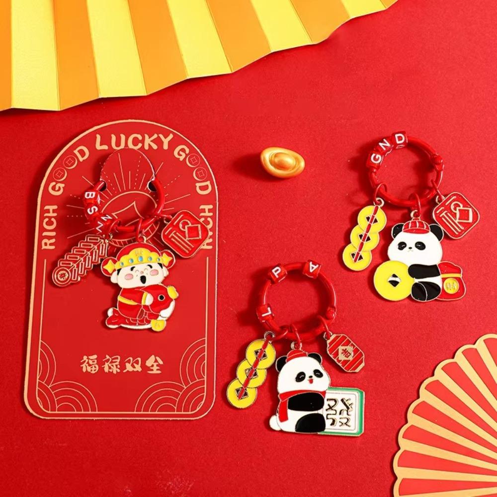 Panda New Year Key Chain Chinese Cartoon Key Ring Bag Decoration Metal Keychain Children Style A
Panda New Year Key Chain Chinese Cartoon Key Ring Bag Decoration Metal Keychain Children Style A