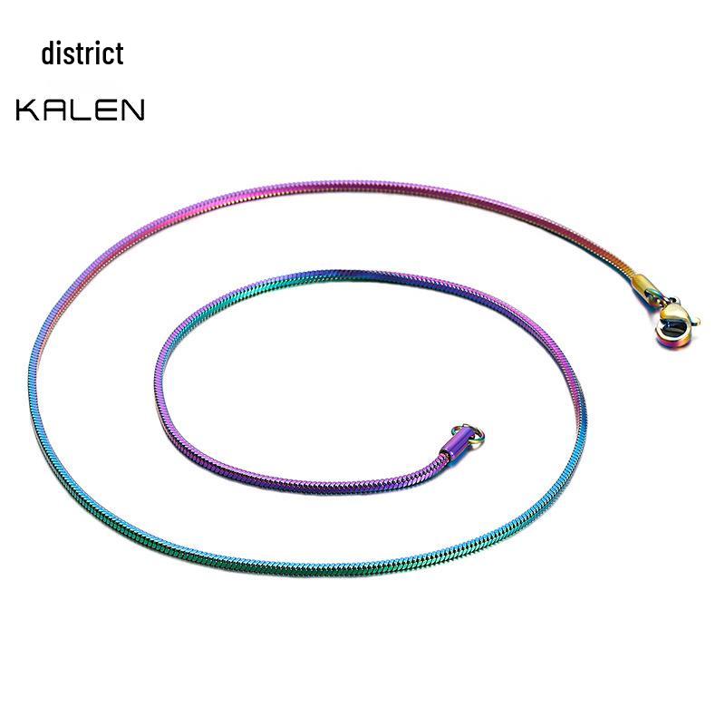Stainless Steel Round Snake Necklace DIY Matching Chain Foreign Trade Titanium Steel Jewelry
Stainless Steel Round Snake Necklace DIY Matching Chain Foreign Trade Titanium Steel Jewelry