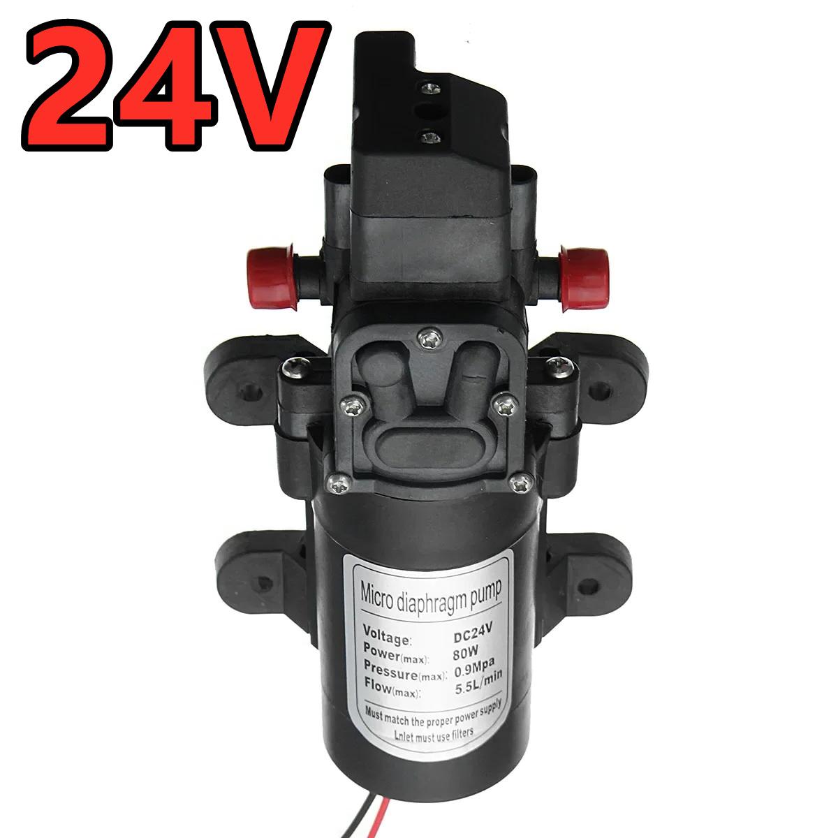 DC 12V 100PSI 60W / 24V 130PSI 80W Electric Water Pump Micro High Pressure Diaphragm Water Pump Sprayer Car Wash 24V
DC 12V 100PSI 60W / 24V 130PSI 80W Electric Water Pump Micro High Pressure Diaphragm Water Pump Sprayer Car Wash 24V