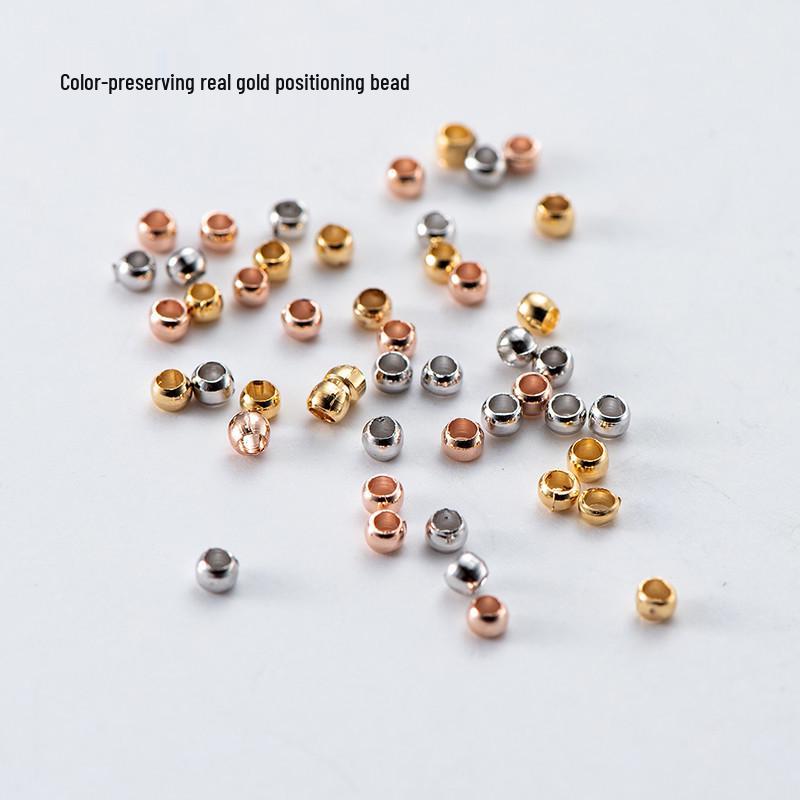 18K Gold-Filled, Gold-Plated Color-Preserving Beads for DIY Jewelry Making and Fixed Clasp Clips 100 pcs 2mm 14K Light Gold Color-Preserving
18K Gold-Filled, Gold-Plated Color-Preserving Beads for DIY Jewelry Making and Fixed Clasp Clips 100 pcs 2mm 14K Light Gold Color-Preserving