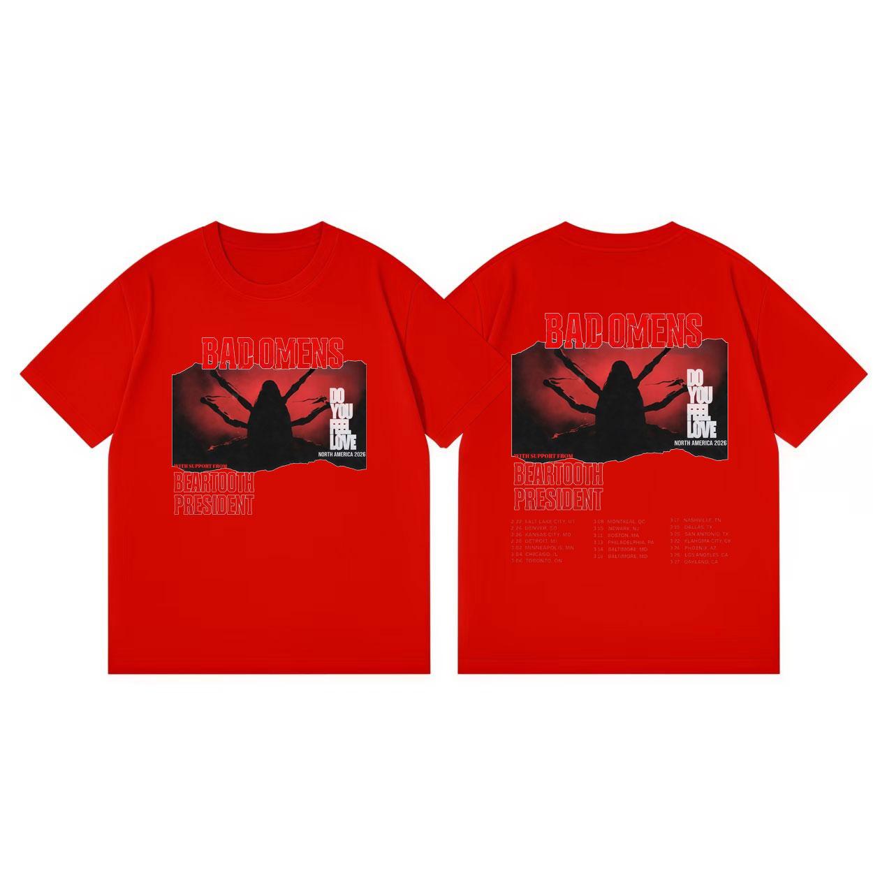 Rock Band Bad Omens Do You Feel Love Tour 2026 Graphic T Shirts Fashion Y2k Short Sleeve Tshirt Unisex Casual Cotton Tshirts S
Rock Band Bad Omens Do You Feel Love Tour 2026 Graphic T Shirts Fashion Y2k Short Sleeve Tshirt Unisex Casual Cotton Tshirts S