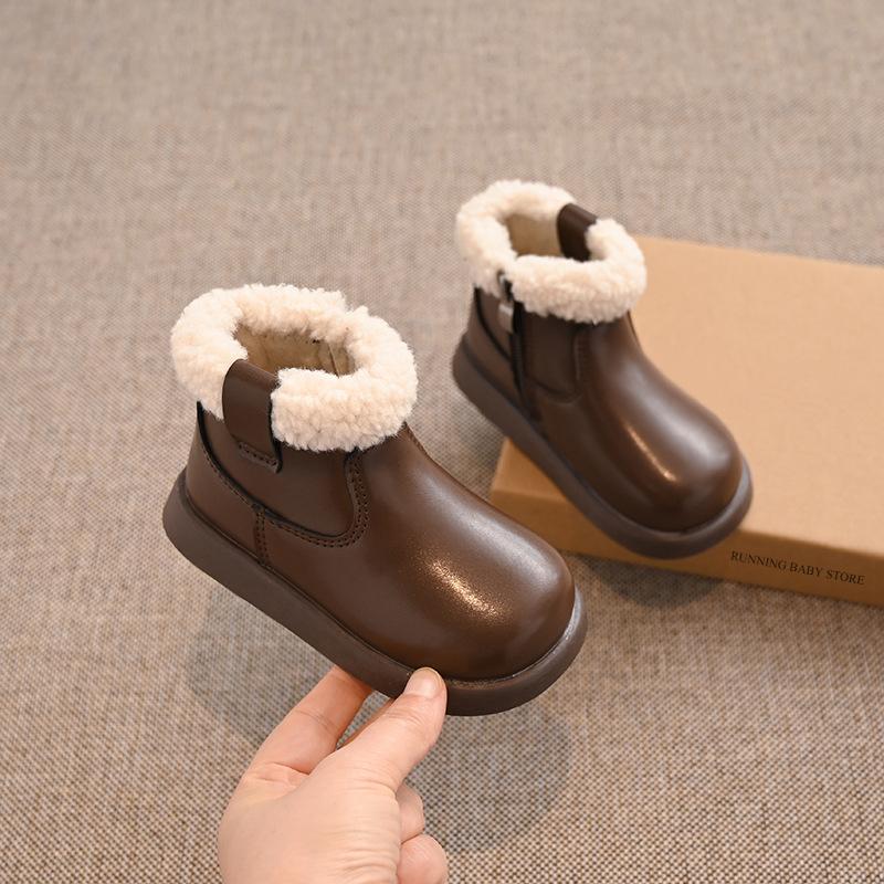 England Style Winter Boots for Girls Thicken Warm Faux Fur Snow Boots Soft-soled Anti-slippery Boots Girl I06238 22 коричневый
England Style Winter Boots for Girls Thicken Warm Faux Fur Snow Boots Soft-soled Anti-slippery Boots Girl I06238 22 коричневый