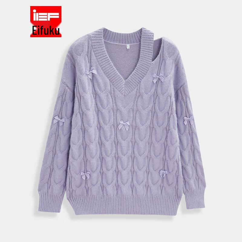 IEF Женский милый вязаный свитер во французском стиле One Size
IEF Женский милый вязаный свитер во французском стиле One Size