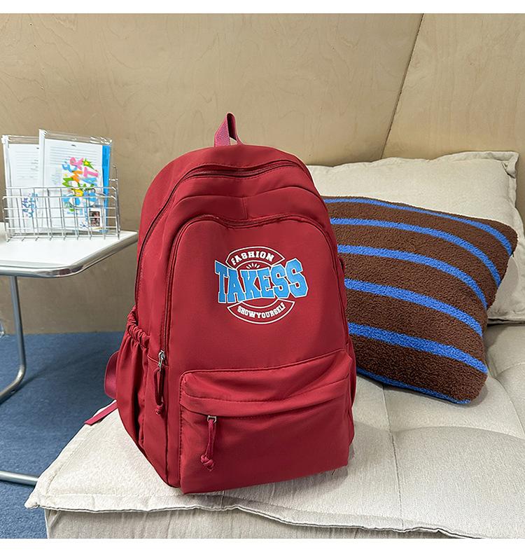 Школьный рюкзак в стиле колледжа, школьный рюкзак, нишевый американский ретро-рюкзак, дорожный легкий рюкзак большой вместимости, на плечо, универсальный рюкзак
